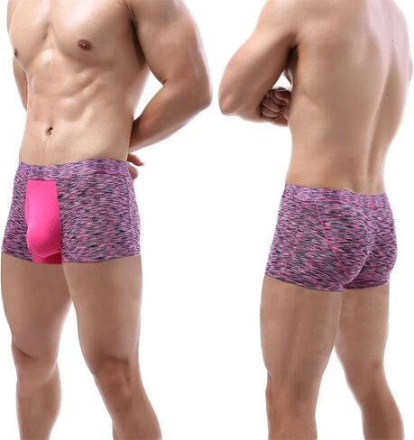 YuKaiChen Men's Pouch Underwear Trunks Performance Bulge Enhancing Boxer Briefs Short-leg in Kuwait