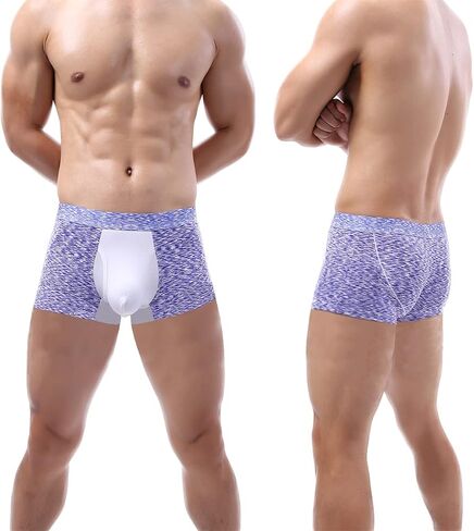 YuKaiChen Men's Pouch Underwear Trunks Performance Bulge Enhancing Boxer Briefs Short-leg in Kuwait