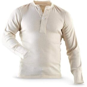 GI Genuine Military Issue Men's Wallace Beery Henley Thermal Top T Shirt in Saudi Arabia