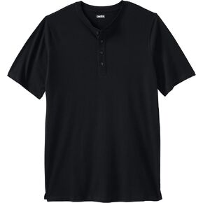 تي شيرت رجالي من KingSize كبير وطويل Shrink-Less™ خفيف الوزن Henley أطول طول تي شيرت Henley in Kuwait