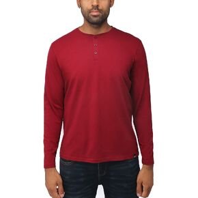 X RAY Men's Soft Slim Fit Long Sleeve V-Neck T-Shirt