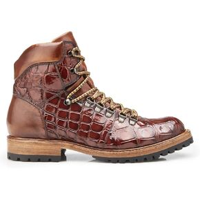 Belvedere Damian Peanut Genuine Alligator and Italian Calf Boots in Kuwait