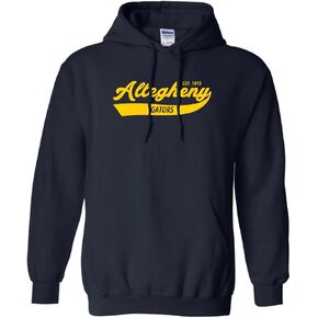 CreateMyTee | Allegheny College Gators Retro Hooded Sweatshirt in Saudi Arabia
