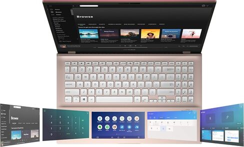 ASUS VivoBook S15 S532 Thin & Light Laptop, 15.6" FHD, Intel Core i5-10210U CPU, 8GB DDR4 RAM, 512GB PCIe SSD, Windows 10 Home, IR camera, S532FA-DH55, Transparent Silver-Metal in Kuwait