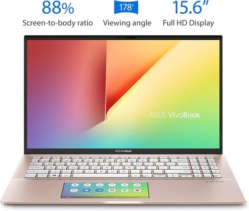 ASUS VivoBook S15 S532 Thin & Light Laptop, 15.6" FHD, Intel Core i5-10210U CPU, 8GB DDR4 RAM, 512GB PCIe SSD, Windows 10 Home, IR camera, S532FA-DH55, Transparent Silver-Metal in Kuwait