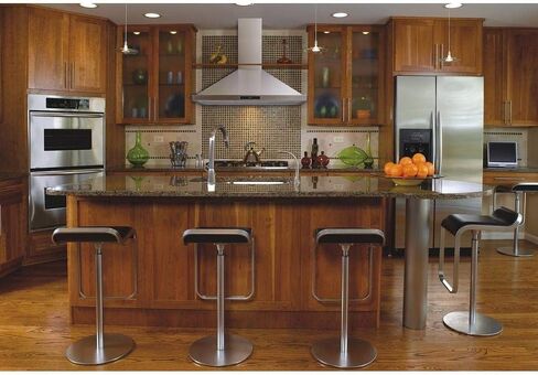 Winflo 36 In. Convertible Stainless Steel Wall Mount Range Hood with Aluminum Mesh Filters, Charcoal Filters and Touch Sensor Control in Saudi Arabia