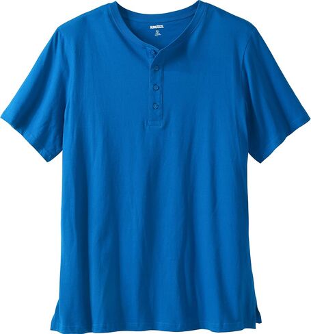 KingSize Men's Big & Tall Shrink-Less™ Lightweight Henley Longer Length T-Shirt Henley Shirt in Saudi Arabia