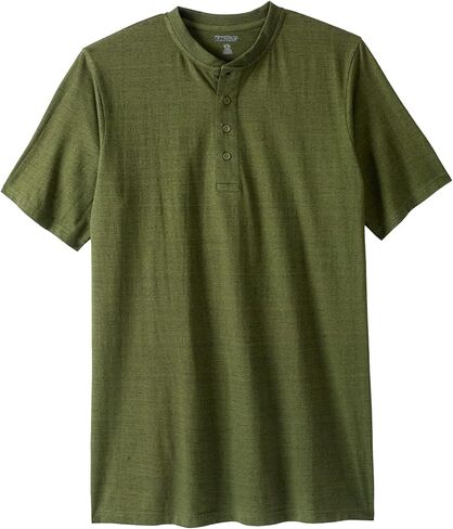 KingSize Men's Big & Tall Shrink-Less™ Lightweight Henley Longer Length T-Shirt Henley Shirt in Saudi Arabia