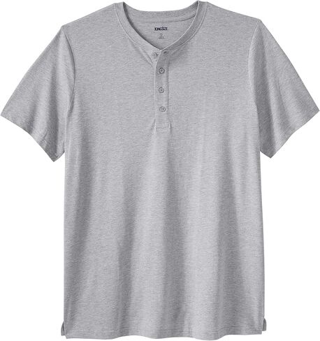KingSize Men's Big & Tall Shrink-Less™ Lightweight Henley Longer Length T-Shirt Henley Shirt in Saudi Arabia