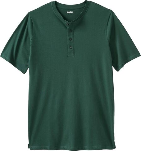 KingSize Men's Big & Tall Shrink-Less™ Lightweight Henley Longer Length T-Shirt Henley Shirt in Saudi Arabia