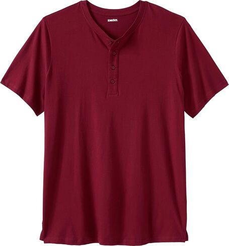 KingSize Men's Big & Tall Shrink-Less™ Lightweight Henley Longer Length T-Shirt Henley Shirt in Saudi Arabia