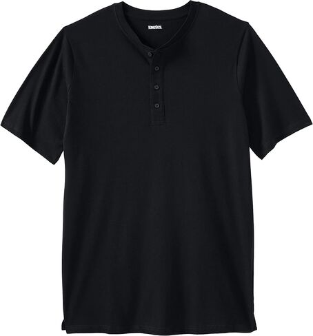 KingSize Men's Big & Tall Shrink-Less™ Lightweight Henley Longer Length T-Shirt Henley Shirt in Saudi Arabia