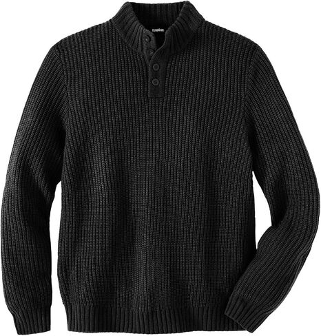 KingSize Men's Big & Tall Henley Shaker Sweater in Kuwait