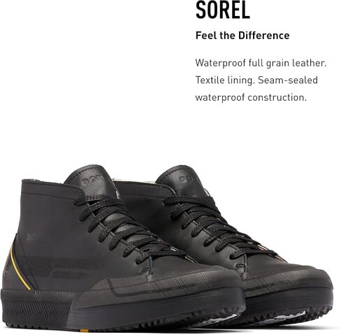 حذاء SOREL الرجالي Grit Sneaker Chukka WP - حذاء رياضي مقاوم للماء من الجلد السويدي in Kuwait