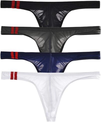 ZEGOO Mens Ice Silk Stretch Thong T-Back Sexy Underwear in Saudi Arabia