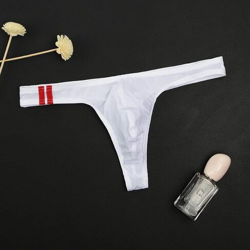 ZEGOO Mens Ice Silk Stretch Thong T-Back Sexy Underwear in Saudi Arabia
