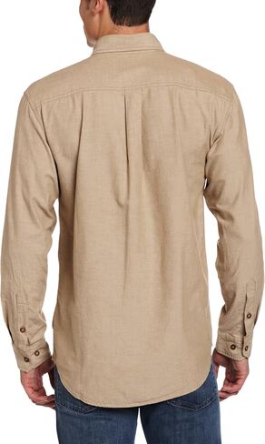 قميص Carhartt الرجالي خفيف الوزن من نوع Chambray بأزرار أمامية ومقاس مريح LS S202 in Kuwait