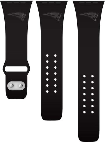 GAME TIME New England Patriots Engraved Silicone Sport Watch Band Compatible with Apple Watch in Saudi Arabia