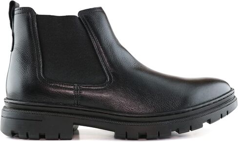 Marc Joseph New York MJNY Mens Casual Comfortable Genuine Leather Durable Slip Resistant Chelsea Ankle Boots Slip On Breathable Elastic Classic Casual Chukka Dress Boots in Kuwait