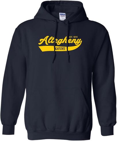 CreateMyTee | Allegheny College Gators Retro Hooded Sweatshirt in Saudi Arabia