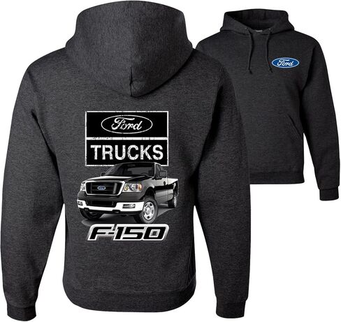Ford Motors F - 1 5 0 Pickup Truck Ford Truck Licensed Official Front and Back Mens Hoodies in Kuwait