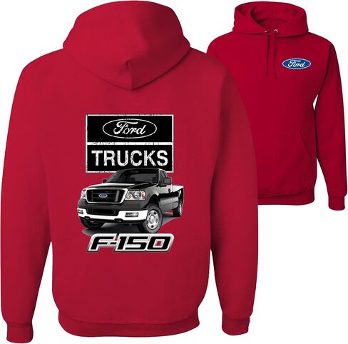 Ford Motors F - 1 5 0 Pickup Truck Ford Truck Licensed Official Front and Back Mens Hoodies in Kuwait