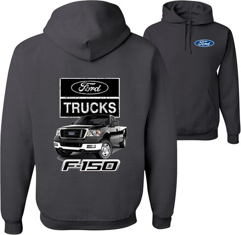 Ford Motors F - 1 5 0 Pickup Truck Ford Truck Licensed Official Front and Back Mens Hoodies in Kuwait