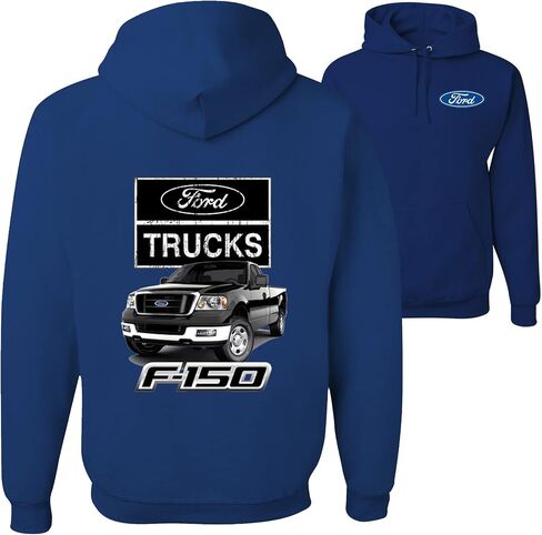Ford Motors F - 1 5 0 Pickup Truck Ford Truck Licensed Official Front and Back Mens Hoodies in Kuwait