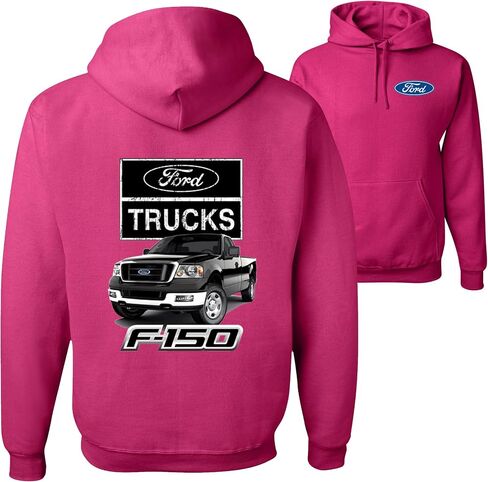 Ford Motors F - 1 5 0 Pickup Truck Ford Truck Licensed Official Front and Back Mens Hoodies in Kuwait