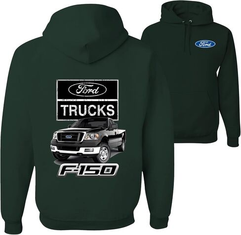 Ford Motors F - 1 5 0 Pickup Truck Ford Truck Licensed Official Front and Back Mens Hoodies in Kuwait