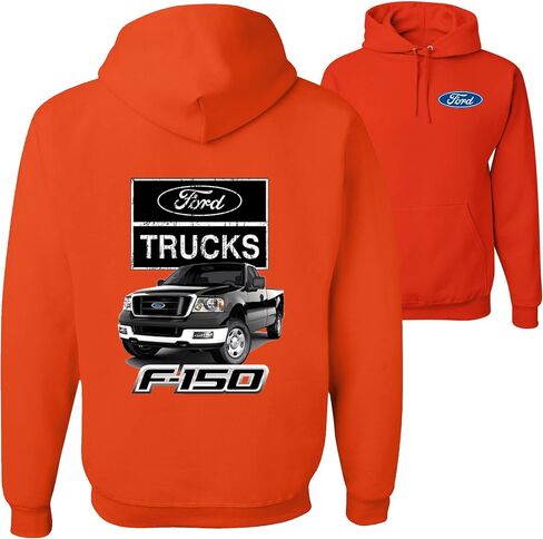 Ford Motors F - 1 5 0 Pickup Truck Ford Truck Licensed Official Front and Back Mens Hoodies in Kuwait
