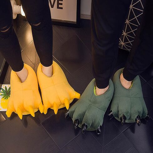 acdiac Unisex Soft Monster Claw Slippers Fun Dino Slippers Animal Paw Shoes For Men Women Boy Girl With Home Halloween Party Cosply Costume Footwear in Saudi Arabia
