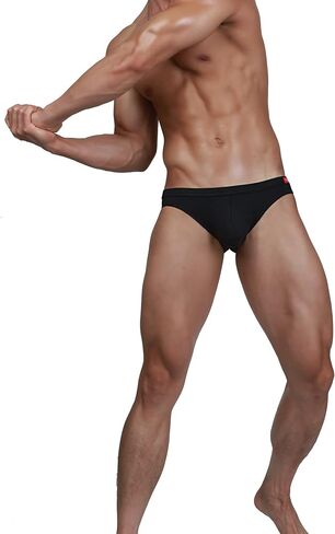 Men's Underwear Bikini Briefs Low Rise Sexy Fashion with Pouch Solid Color Comfortable in Kuwait