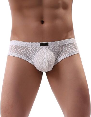 WINDAY Men Briefs Lace Silk Low Rise Bikini Briefs and Breathable Underwear B175 in Saudi Arabia