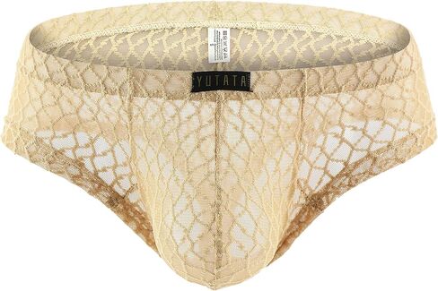 WINDAY Men Briefs Lace Silk Low Rise Bikini Briefs and Breathable Underwear B175 in Saudi Arabia