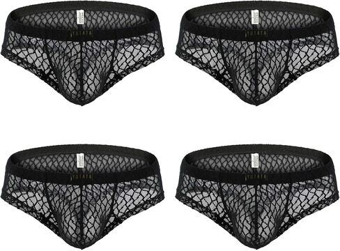 WINDAY Men Briefs Lace Silk Low Rise Bikini Briefs and Breathable Underwear B175 in Saudi Arabia