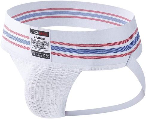 JOCKMAIL 4PCS/Pack Sexy Mens Jock Strap Briefs Mens Athletic Jock Strap Underwear Briefs Athletic Supporter in Saudi Arabia