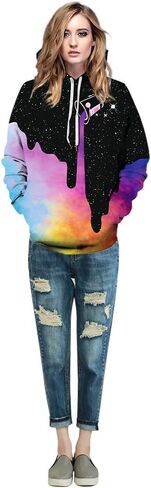 NONSAR 3D Graphic Printed Hoodies for Men,Women, Unisex Pullover Hooded Shirts in Saudi Arabia