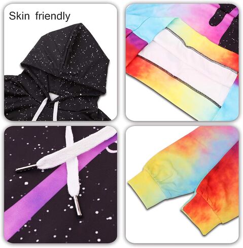NONSAR 3D Graphic Printed Hoodies for Men,Women, Unisex Pullover Hooded Shirts in Saudi Arabia