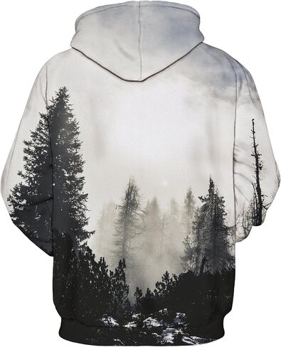 NONSAR 3D Graphic Printed Hoodies for Men,Women, Unisex Pullover Hooded Shirts in Saudi Arabia