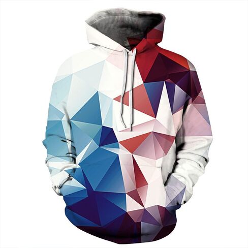 NONSAR 3D Graphic Printed Hoodies for Men,Women, Unisex Pullover Hooded Shirts in Saudi Arabia