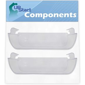 2-Pack 240323002 Refrigerator Clear Door Bin Replacement for Frigidaire FRS6HF55KQ0 Refrigerator - Compatible with 240323002 Door Bin - UpStart Components Brand in Saudi Arabia