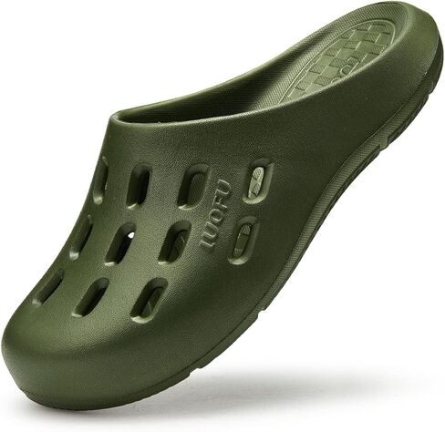 أحذية LUOFU الرجالية للحديقة، شباشب الشاطئ، صنادل مياه حمام السباحة مع نعل داخلي مريح يدعم قوس القدم in Kuwait