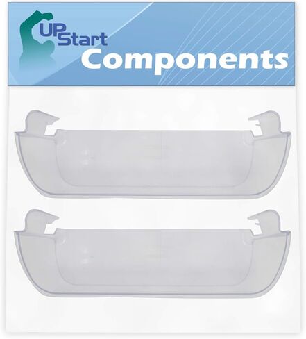2-Pack 240323002 Refrigerator Clear Door Bin Replacement for Frigidaire FRS6HF55KQ0 Refrigerator - Compatible with 240323002 Door Bin - UpStart Components Brand in Saudi Arabia
