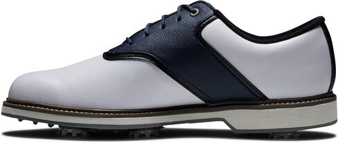 FootJoy Men's FJ Originals Golf Shoe, White/Navy, 9 Wide in Saudi Arabia