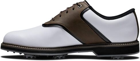 FootJoy Men's FJ Originals Golf Shoe, White/Brown, 11.5 Wide in Saudi Arabia