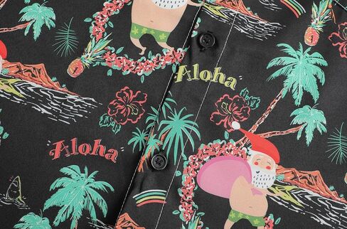 DOOPCCOR Men's Christmas Shirt Santa Claus Party Casual Button Down Hawaiian Shirts for Men in Saudi Arabia