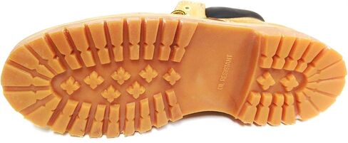 G6A33S Men's Nubuck Leather Tan 6" Lug Sole Slip Resisant Work Boots Width: Wide (W 2E) in Saudi Arabia