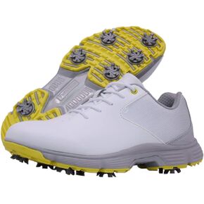 THESTRON Men Golf Shoes Mesh Breathable Breathable Golf Walking Sport Sneakers 7 Spikes Golf Trainers … in Saudi Arabia