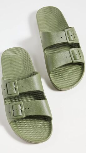 Freedom Moses Women's Moses Two Band Slides in Kuwait